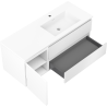Mexen Orio armoire de salle de bains 120 cm avec lavabo Otis droit, 2S, 1D, blanc mat - 91A13-12047-3-BBFFF01-W18P01