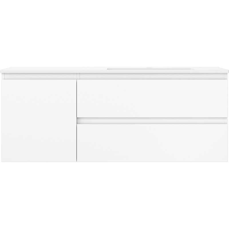 Mexen Orio armoire de salle de bain 120 cm avec lavabo Otis à droite, 2S, 1D, blanc mat - 91A13-12047-3-BBFFF01-W18P01