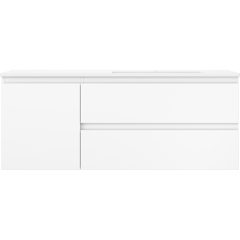 Mexen Orio armoire de salle de bains 120 cm avec lavabo Otis droit, 2S, 1D, blanc mat - 91A13-12047-3-BBFFF01-W18P01
