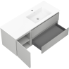 Mexen Orio meuble de salle de bain 120 cm avec lavabo Otis droit, 2S, 1D, gris mat/blanc mat - 91A13-12047-3-BBFFF62-W18P01