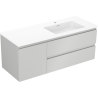 Mexen Orio armoire de salle de bain 120 cm avec lavabo Otis droit, 2S, 1D, gris mat/blanc mat - 91A13-12047-3-BBFFF62-W18P01
