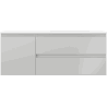 Mexen Orio meuble de salle de bain 120 cm avec lavabo Otis droit, 2S, 1D, gris mat/blanc mat - 91A13-12047-3-BBFFF62-W18P01