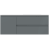 Mexen Orio meuble de salle de bain 120 cm avec lavabo Otis droit, 2S, 1D, graphite mat/blanc mat - 91A13-12047-3-BBFFF66-W18P01