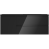 Mexen Orio meuble de salle de bain 120 cm avec lavabo Otis droit, 2S, 1D, noir brillant/noir mat - 91A13-12047-3-BBFFF70-W18P71