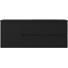 Mexen Orio armoire de salle de bain 120 cm avec lavabo Otis droit, 2S, 1D, noir mat - 91A13-12047-3-BBFFF71-W18P71