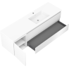 Mexen Orio meuble de salle de bain 160 cm avec lavabo Otis droit, 2S, 1D, blanc mat - 91A13-16047-3-BBFFF01-W18P01