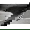 Mexen Retro baignoire autonome 150 x 73 cm, Blanc/Noir, pieds Noir - 53251507375-70