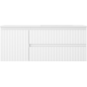 Mexen Rivel armoire de salle de bains 120 cm avec lavabo Otis droit, 2S, 1D, rainurée, blanc mat - 91A23-12047-3-BBFFF01-W18P01