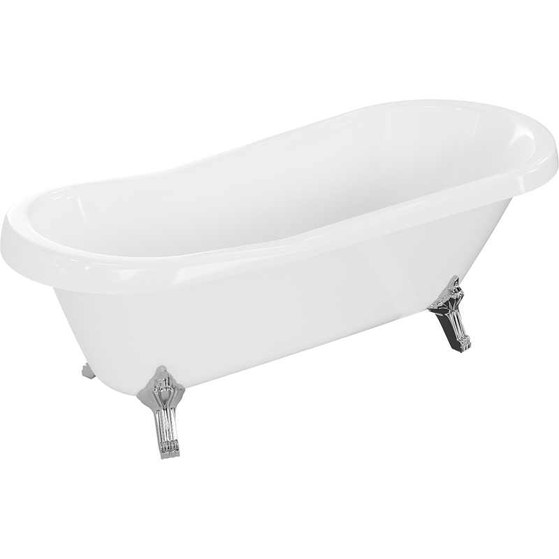 Mexen Retro baignoire autonome 170 x 75 cm, Blanc, pieds Chrome - 53251707500-00