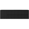 Mexen Rivel armoire de salle de bain 160 cm avec lavabo Otis droit, 2S, 1D, rainurée, noir mat - 91A23-16047-3-BBFFF71-W18P71