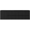 Mexen Rivel meuble de salle de bain 160 cm avec lavabo Otis droit, 2S, 1D, rainuré, noir mat - 91A23-16047-3-BBFFF71-W18P71