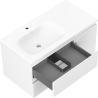Mexen Orio armoire de salle de bain 90 cm avec lavabo Vela gauche, 2S, 1D, blanc mat - 91A13-09047-3-BBFFFF01-W23L01