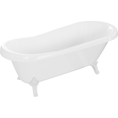 Mexen Retro baignoire autonome 170 x 75 cm, Blanc, pieds Blanc - 53251707500-20