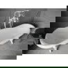 Mexen Retro baignoire autonome 170 x 75 cm, Blanc, pieds Blanc - 53251707500-20