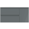 Mexen Orio meuble de salle de bain 90 cm avec lavabo Vela gauche, 2S, 1D, graphite mat/blanc mat - 91A13-09047-3-BBFFF66-W23L01