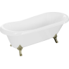 Mexen Retro baignoire autoportante 170 x 75 cm, blanche, pieds dorés - 53251707500-50