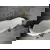Mexen Retro baignoire autonome 170 x 75 cm, Blanc, pieds Or - 53251707500-50