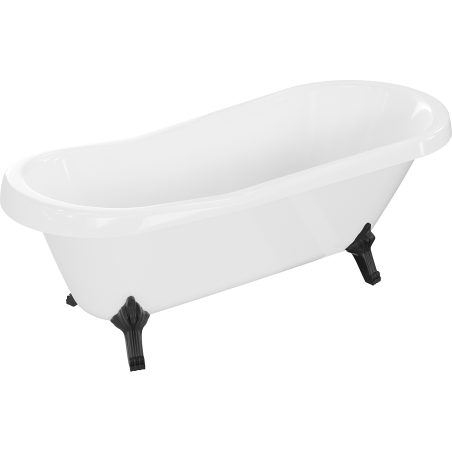 Mexen Retro baignoire autonome 170 x 75 cm, Blanc, pieds Noir - 53251707500-70