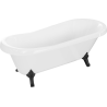 Mexen Retro baignoire autoportante 170 x 75 cm, blanche, pieds noirs - 53251707500-70