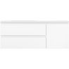 Mexen Orio meuble de salle de bain 120 cm avec lavabo Vela gauche, 2S, 1D, blanc mat - 91A13-12047-3-BBFFFF01-W23L01