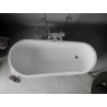 Mexen Retro baignoire autoportante 170 x 75 cm, blanche/noire, pieds chromés - 53251707575-00