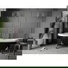 Mexen Retro baignoire autonome 170 x 75 cm, Blanc/Noir, pieds Chrome - 53251707575-00