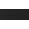 Mexen Orio meuble de salle de bain 120 cm avec lavabo Vela gauche, 2S, 1D, noir mat - 91A13-12047-3-BBFFF71-W23L71