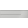 Mexen Orio armoire de salle de bain 160 cm avec lavabo Vela à gauche, 2T, 1P, gris mat/blanc mat - 91A13-16047-3-BBFFF62-W23L01