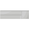Mexen Orio meuble de salle de bains 160 cm avec lavabo Vela à gauche, 2S, 1D, gris mat/blanc mat - 91A13-16047-3-BBFFF62-W23L01