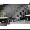 Mexen Retro baignoire autonome 170 x 75 cm, Blanc/Noir, pieds Blanc - 53251707575-20