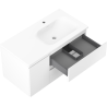 Mexen Orio armoire de salle de bain 90 cm avec lavabo Vela à droite, 2S, 1D, blanc mat - 91A13-09047-3-BBFFFF01-W23P01