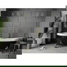 Mexen Retro baignoire autonome 170 x 75 cm, Blanc/Noir, pieds Or - 53251707575-50