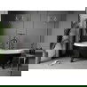 Mexen Retro baignoire autonome 170 x 75 cm, Blanc/Noir, pieds Noir - 53251707575-70