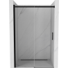 Mexen Omega portes de douche coulissantes 100 cm, transparentes, noires - 825-100-000-70-00