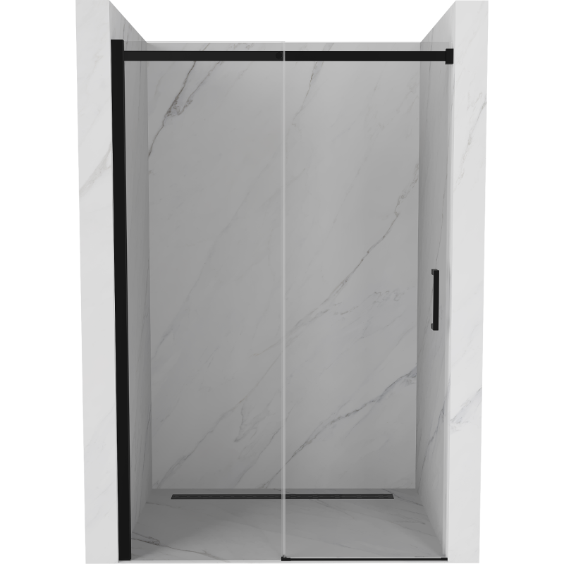 Mexen Omega porte de douche coulissante 120 cm, transparent, noir - 825-120-000-70-00