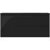 Mexen Orio armoire de salle de bain 100 cm avec lavabo Vela droit, 2S, 1D, noir mat - 91A13-10047-3-BBFFF71-W23P71