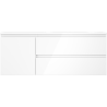 Mexen Orio armoire de salle de bain 120 cm avec lavabo Vela à droite, 2S, 1D, blanc brillant - 91A13-12047-3-BBFFF00-W23P00