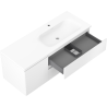 Mexen Orio meuble de salle de bain 120 cm avec lavabo Vela droit, 2S, 1D, blanc mat - 91A13-12047-3-BBFFFF01-W23P01
