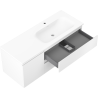 Mexen Orio meuble de salle de bains 120 cm avec lavabo Vela à droite, 2S, 1D, blanc mat - 91A13-12047-3-BBFFFF01-W23P01