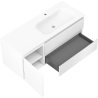 Mexen Orio meuble de salle de bains 120 cm avec lavabo Vela à droite, 2S, 1D, blanc mat - 91A13-12047-3-BBFFFF01-W23P01