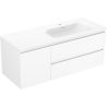 Mexen Orio meuble de salle de bain 120 cm avec lavabo Vela droit, 2S, 1D, blanc mat - 91A13-12047-3-BBFFFF01-W23P01