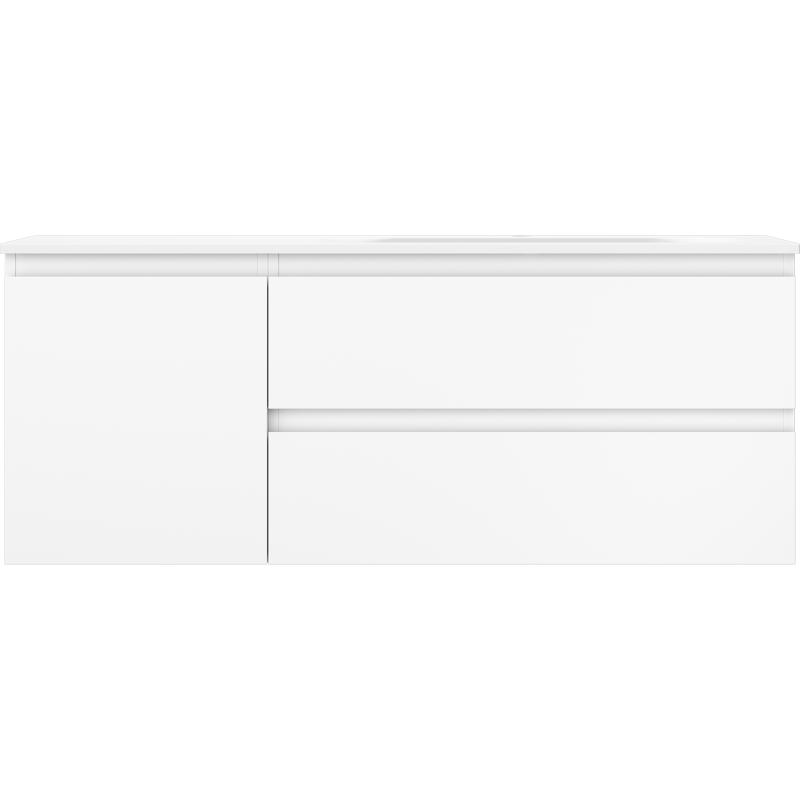 Mexen Orio meuble de salle de bain 120 cm avec lavabo Vela droit, 2S, 1D, blanc mat - 91A13-12047-3-BBFFFF01-W23P01