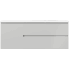 Mexen Orio armoire de salle de bain 120 cm avec lavabo Vela à droite, 2S, 1D, gris mat/blanc mat - 91A13-12047-3-BBFFF62-W23P01