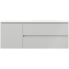 Mexen Orio armoire de salle de bain 120 cm avec lavabo Vela droit, 2S, 1D, gris mat/blanc mat - 91A13-12047-3-BBFFF62-W23P01