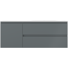 Mexen Orio armoire de salle de bain 120 cm avec lavabo Vela à droite, 2T, 1P, graphite mat/blanc mat