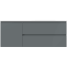 Mexen Orio meuble de salle de bain 120 cm avec lavabo Vela droit, 2S, 1D, graphite mat/blanc mat - 91A13-12047-3-BBFFF66-W23P01