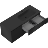 Mexen Orio meuble de salle de bain 120 cm avec lavabo Vela à droite, 2S, 1D, noir mat - 91A13-12047-3-BBFFF71-W23P71