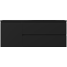 Mexen Orio meuble de salle de bain 120 cm avec lavabo Vela à droite, 2S, 1D, noir mat - 91A13-12047-3-BBFFF71-W23P71