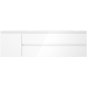 Mexen Orio armoire de salle de bain 160 cm avec lavabo Vela droite, 2S, 1D, blanc brillant - 91A13-16047-3-BBFFF00-W23P00