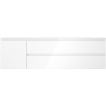 Mexen Orio meuble de salle de bain 160 cm avec lavabo Vela droite, 2S, 1D, blanc brillant - 91A13-16047-3-BBFFF00-W23P00